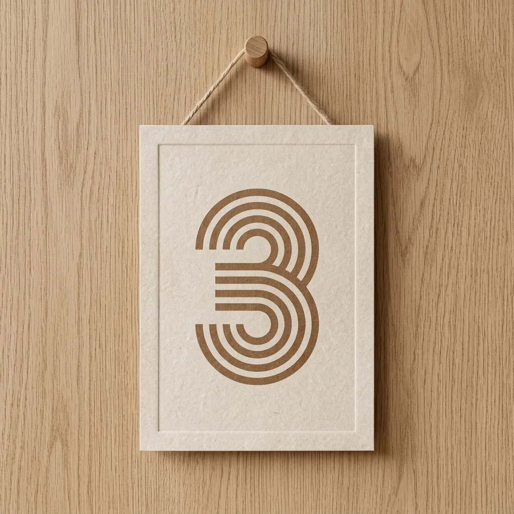Number 3 Adds a Bold, Handmade Touch to Door Signs